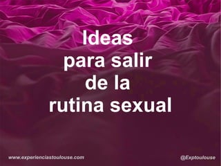Listado de ideas sexuales (+50 ideas) | PPT