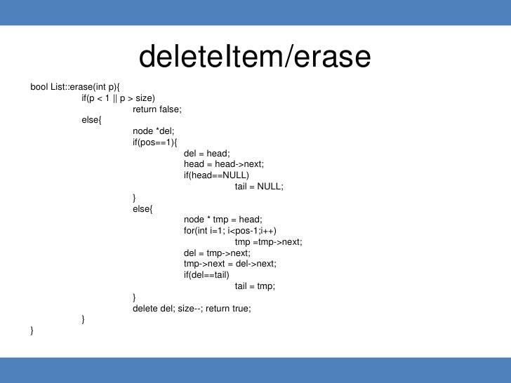 class list data structure