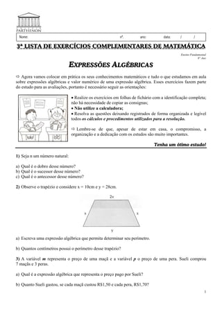 Simplificar expressões algébricas – GeoGebra