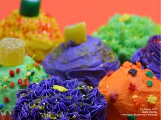CupCakes LOV Sabor Vainilla Terminación Buttercream Frosting 