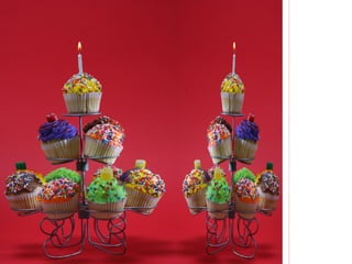 CupCakes LOV Sabor Vainilla Terminación Glacé y Buttercream Frosting 