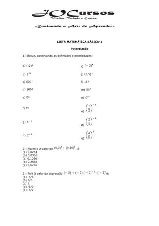 Matemática básica