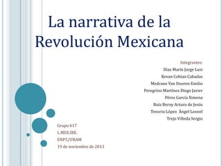 La narrativa de la
Revolución Mexicana
                                               Integrantes:
                       ...