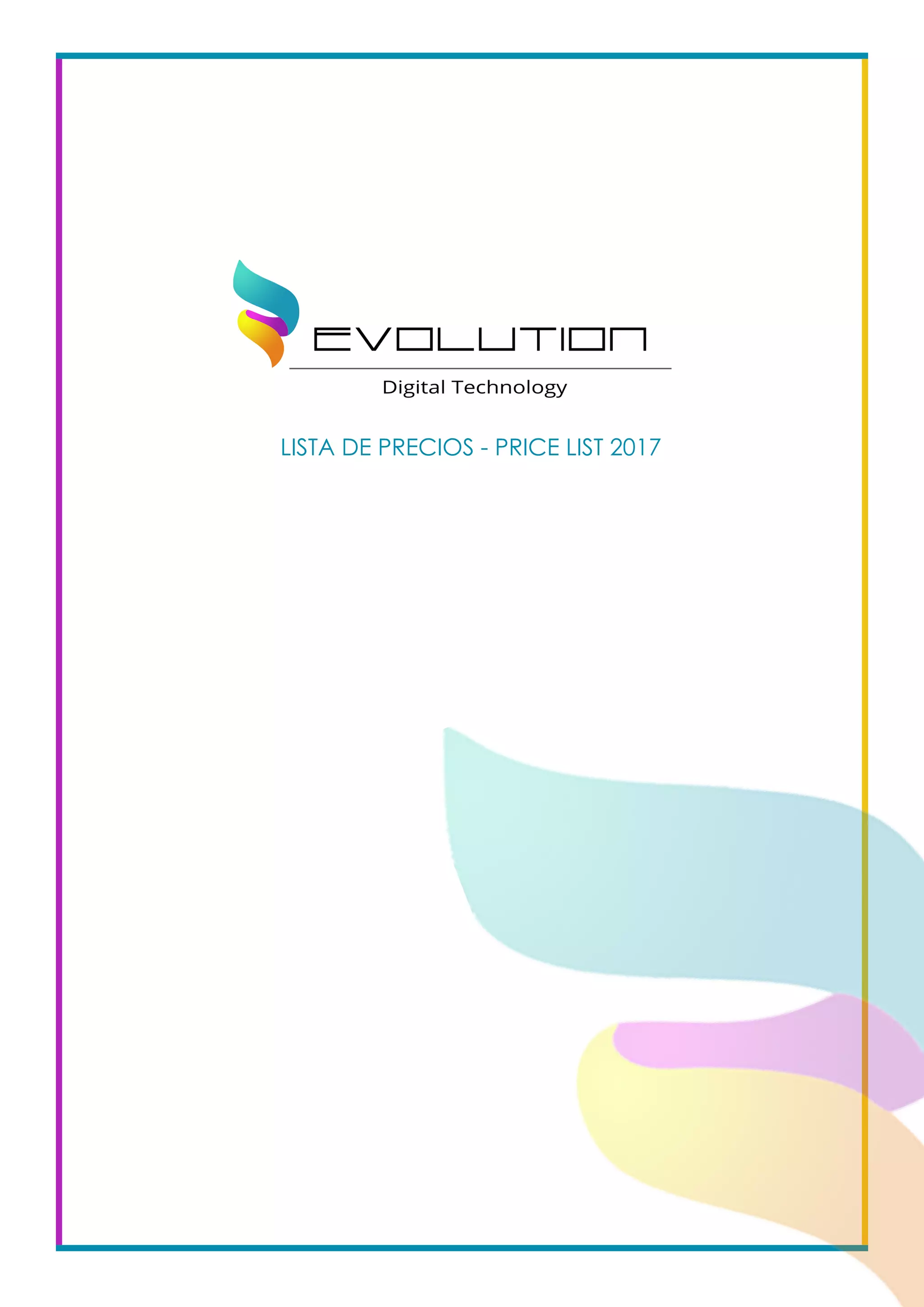 LISTA DE PRECIOS - PRICE LIST 2017
 