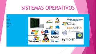SISTEMAS OPERATIVOS
 