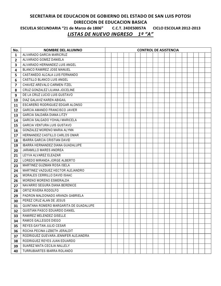 listas