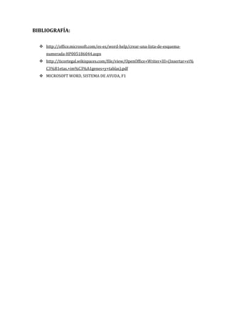 Listas y viñetas | PDF