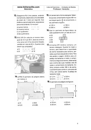 www.tioheraclito.com   Lista de Exercícios – Unidades de Medida
      Matemática               Professor: Heráclito




                                                                  4
 