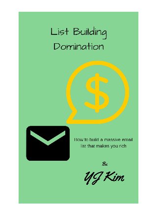 List Building Domination
FREE viral email list building system: Get Access Now
 