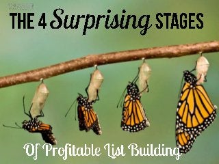 List building the 4 surprising stages of profitable list building