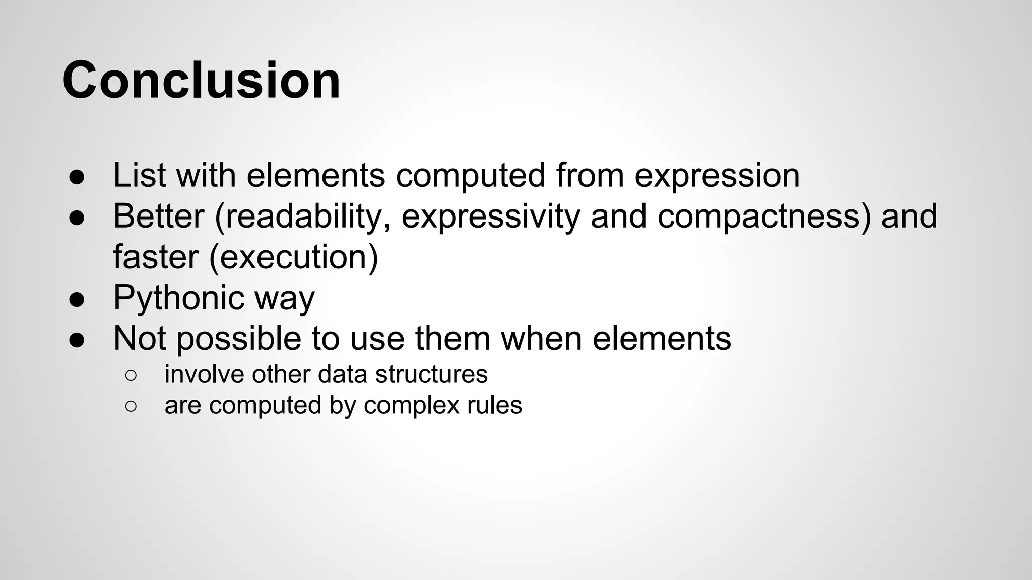 List comprehensions | PPT