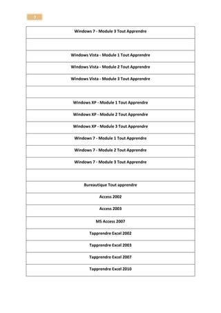 7 
Formations Multimédia 
Formations Multimédia Elephorm – ToutApprendre 
Logiciel 
Animation d'un logo dans 3ds Max - Tuto RayFire - Tutoriel 3ds Max - Motion Design 
3D - 3ds Max 
Apprendre 3ds Max 2014 - Fondamentaux 
3D - 3ds Max 
L'animation de personnage 3D - avec 3ds Max 2012 et Character Studio 
3D - 3ds Max 
Maîtrisez 3ds Max 2013 - Les nouveautés 
3D - 3ds Max 
E-On Vue 11 - Atelier créatif 
3D - E-On Vue 11 
Tuto le rendu 3D avec Vray 
3D - Vray 
Particule Flow - avec 3ds Max 2013 et After Effects 
3d Max 
Tutos 3ds Max - VOL III-Matières et lumières 
3ds Max 
3ds Max 
3ds Max 
Tuto 3ds Max - VOL I - Les Fondamentaux 
3ds Max 
Tuto 3ds Max - VOL II - La Modélisation 
3ds Max 
Tuto 3ds Max - VOL IV - Textures et développement UVW 
3ds Max 
Tuto 3ds Max - VOL V - Rendu 3D et FX 
3ds Max 
Tuto 3ds Max 2008 Eclairage, Matériaux et Rendu 
3ds Max 
Tuto 3ds Max 2009 - L'animation 
3ds Max 
Tuto 3ds Max 8 & 9 la modélisation 
3ds Max 
Tutoriel 3ds Max 2011 Les Nouveautés 
3ds Max  