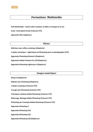 9 
After Effects - Animation de type cartoon - Element 3D - Trapcode particular 
After Effects 
After Effects Ateliers Créatifs - Tracking 3D Element et Trapcode Particular 
After Effects 
Apprendre After Effects CC - Les nouveautés 
After Effects 
Apprendre After Effects CS6 - Les fondamentaux du motion design 
After Effects 
Maîtrisez After Effects - Atelier créatif - Motion Design - Création d'une interface futuriste 
After Effects 
Maîtrisez After Effects - Ateliers créatifs - Intégration 3D - Compositing de passes 3D 
After Effects 
Maîtrisez After Effects - Ateliers créatifs - Tracking & Trucage - Tracking 3D et trucage avec Digieffects Freeform 
After Effects 
Tuto After Effects 7 
After Effects 
Tuto After Effects CS3 et CS4 
After Effects 
Tuto After Effects CS4 | Formation aux fondamentaux 
After Effects 
Tuto After Effects CS4 | Techniques avancées 
After Effects 
Tuto After Effects CS4, les nouveautés 
After Effects 
Tuto After Effects CS5 - Ateliers pratiques Nouveautés 
After Effects 
Maîtriser After Effects CS6 - Les nouveautés 
After Effects CS6 
Maîtriser After Effects CS6 - Techniques avancées 
After Effects CS6 
Tuto Ajax / jQuery 
Ajax / jQuery 
Apprendre à programmer sur Android - pour tablettes et mobiles 
Androïd 
Apprendre ArchiCAD 17 - Les fondamentaux 
ArchiCAD 17  