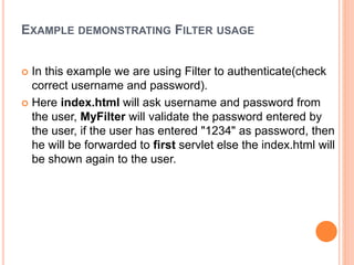 Listeners and filters in servlet | PPT