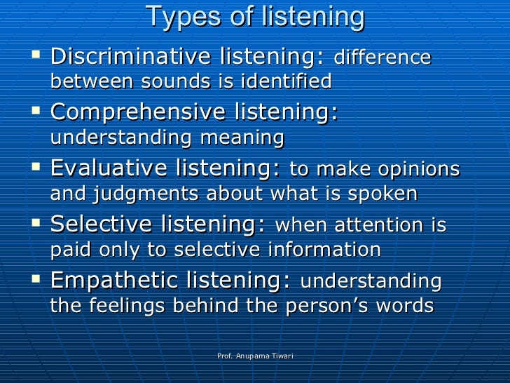 Listening