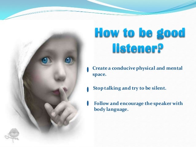 how to be good listener