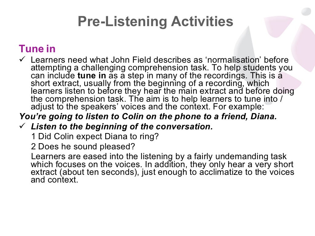 Pre listening activities. Pre listening. While listening activity. Listening pre listening. Stages of listening.