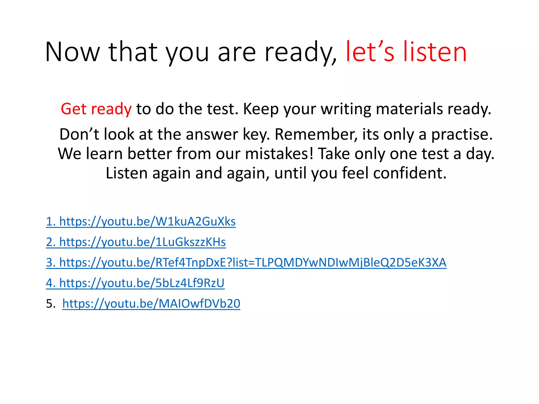 Listening Unit 5 Pptx