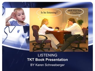 LISTENING
TKT Book Presentation
 BY Karen Schneeberger
 