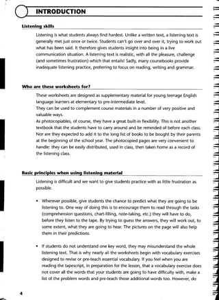 Listening activities | PDF