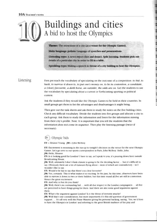 Listening and speaking. advanced.