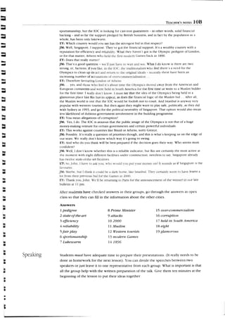 Listening and speaking. advanced.