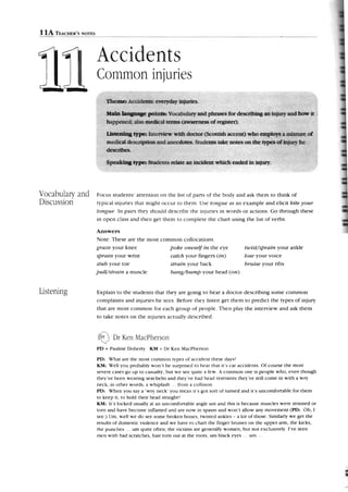 Listening and speaking. advanced.