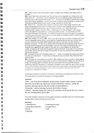 Listening and speaking. advanced.