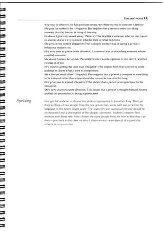 Listening and speaking. advanced.