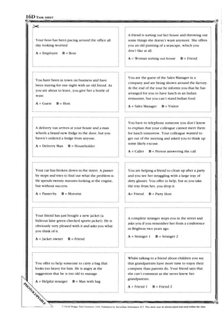 Listening and speaking. advanced.
