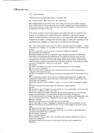 Listening and speaking. advanced.