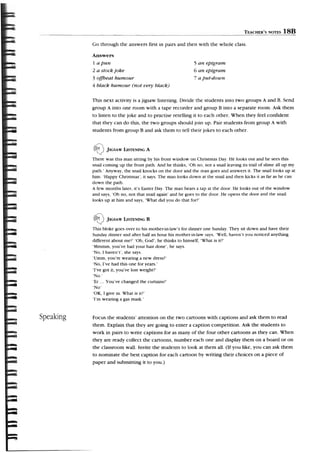 Listening and speaking. advanced.