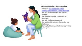 listening comprehension for a better listening | PPTX