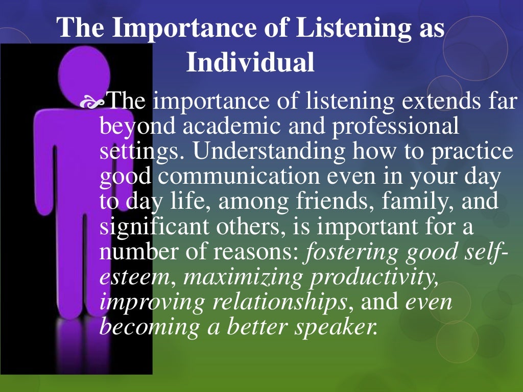 LISTENING (Definition, Importance & Effective Listening)