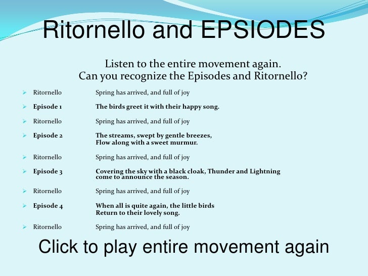 Listening Exercise