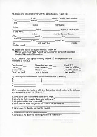 Listening exercises 1st term nb1