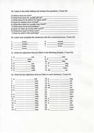 Listening exercises 1st term nb1