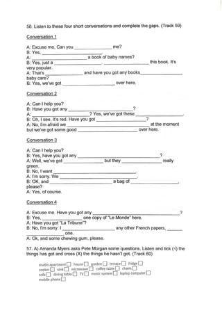 Listening exercises 1st term nb1