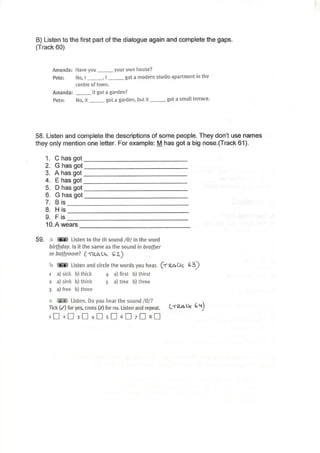 Listening exercises 1st term nb1