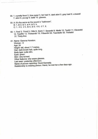 Listening exercises 1st term nb1