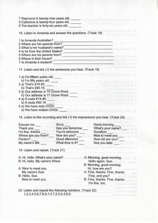 Listening exercises 1st term nb1