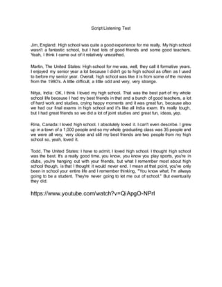 LISTENING FINAL | DOCX