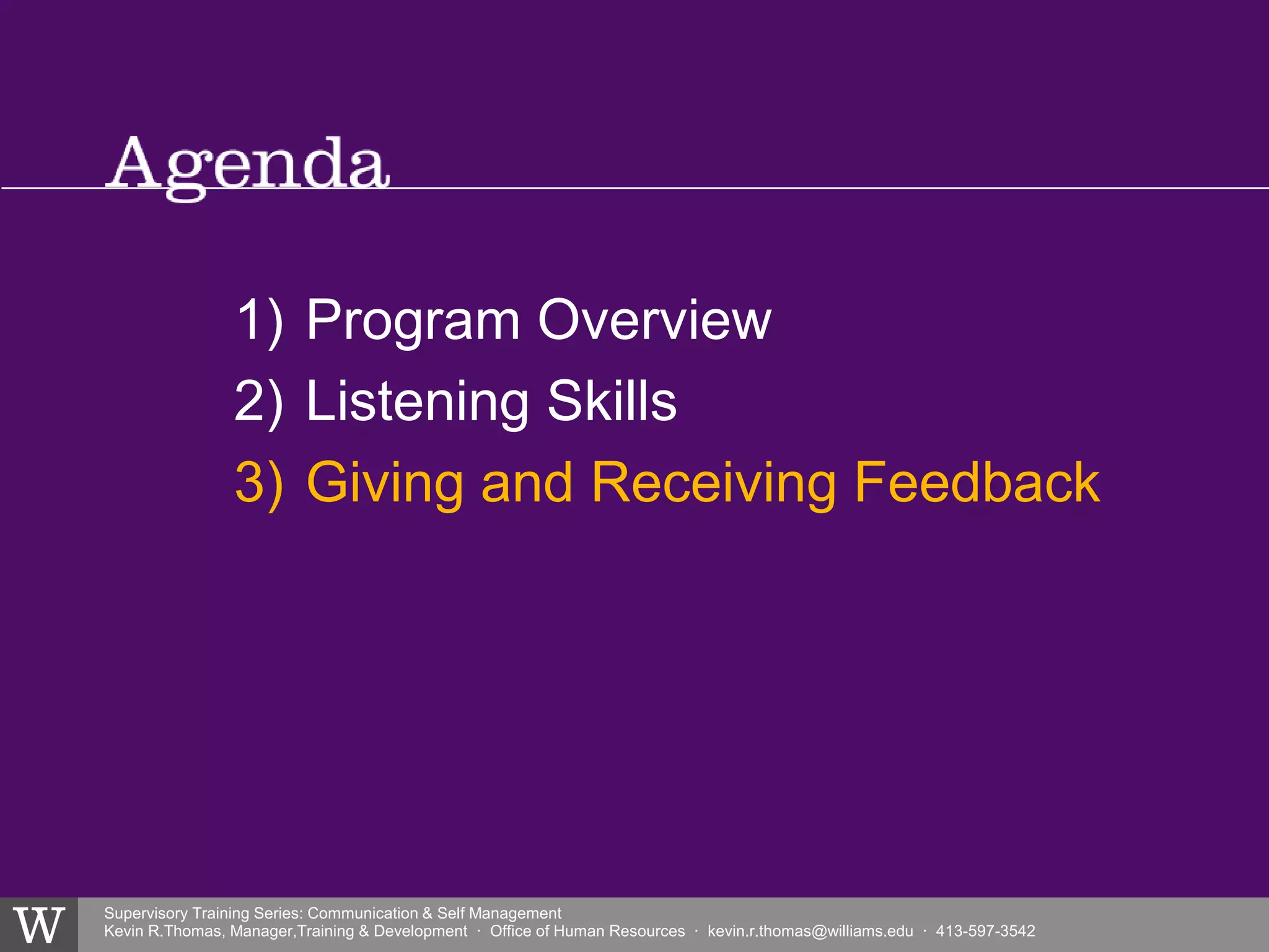 Listening and Giving & Receiving Feedback | PPTX