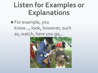 Listening Less 9 Signal Words | PPTX