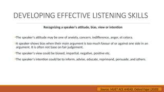 LISTENING NOTES.pptx for MUET students study group | PPTX