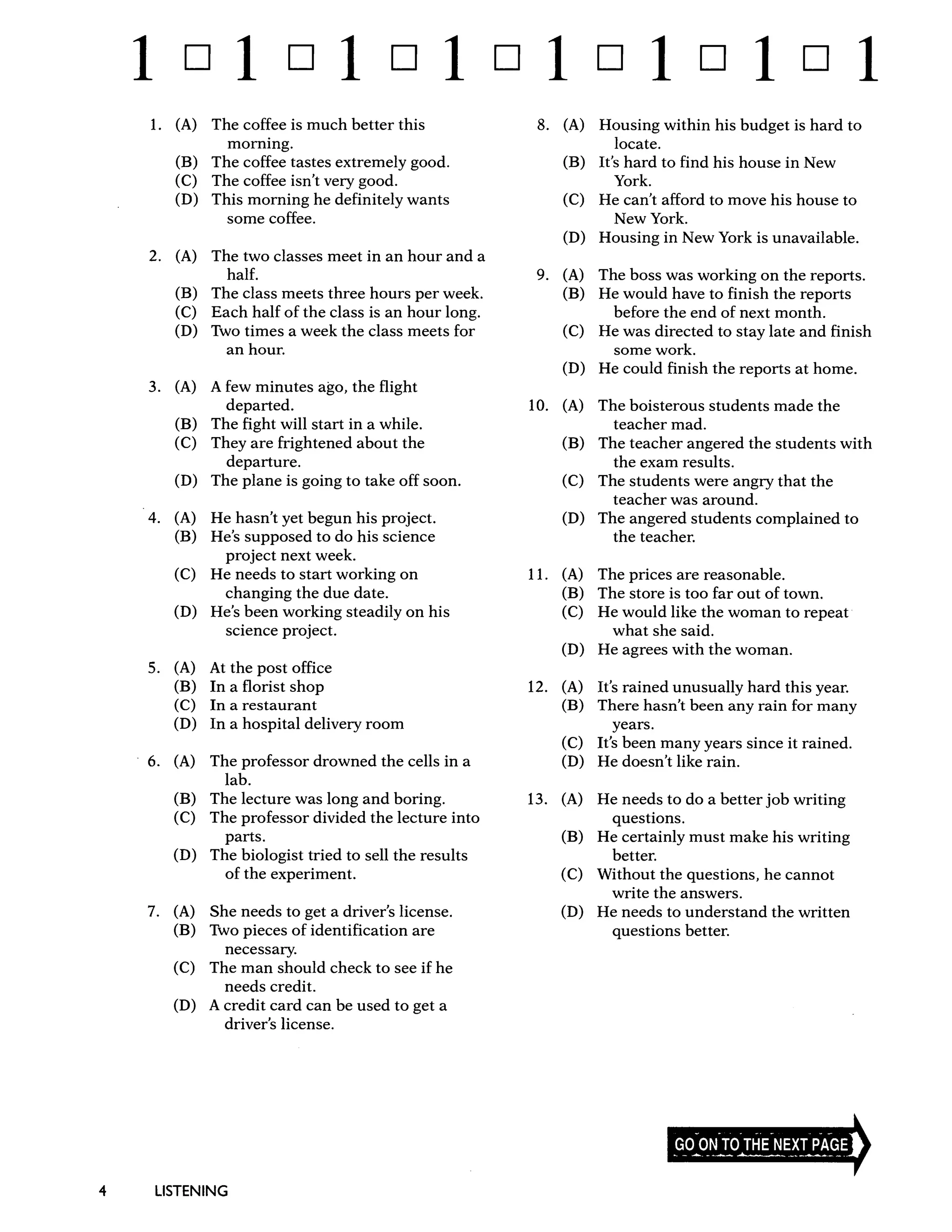 PRE INTERMEDIATE LISTENING TEST PDF WITH ANSWERS visual data 5