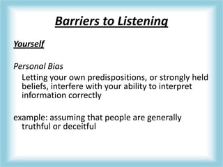 Listening process | PPTX