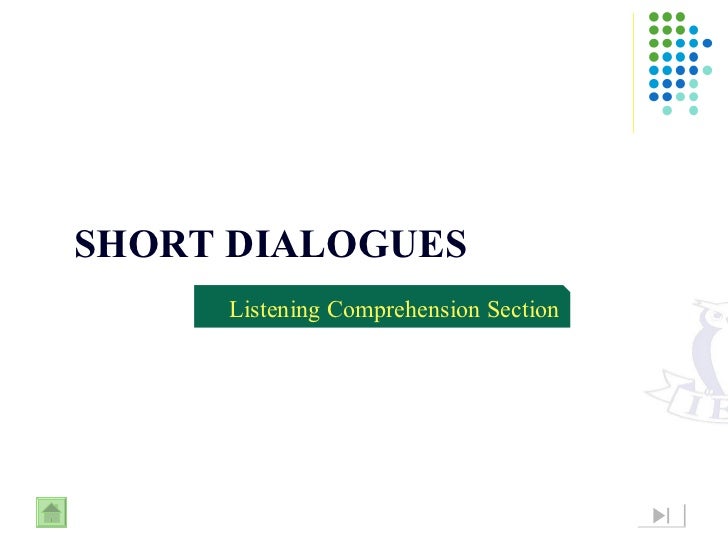 Listening Short Dialogue Skill 1 6