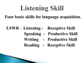 Listening skill | PPT
