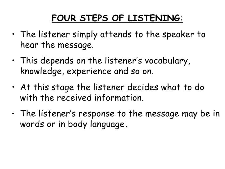 Listening Skills